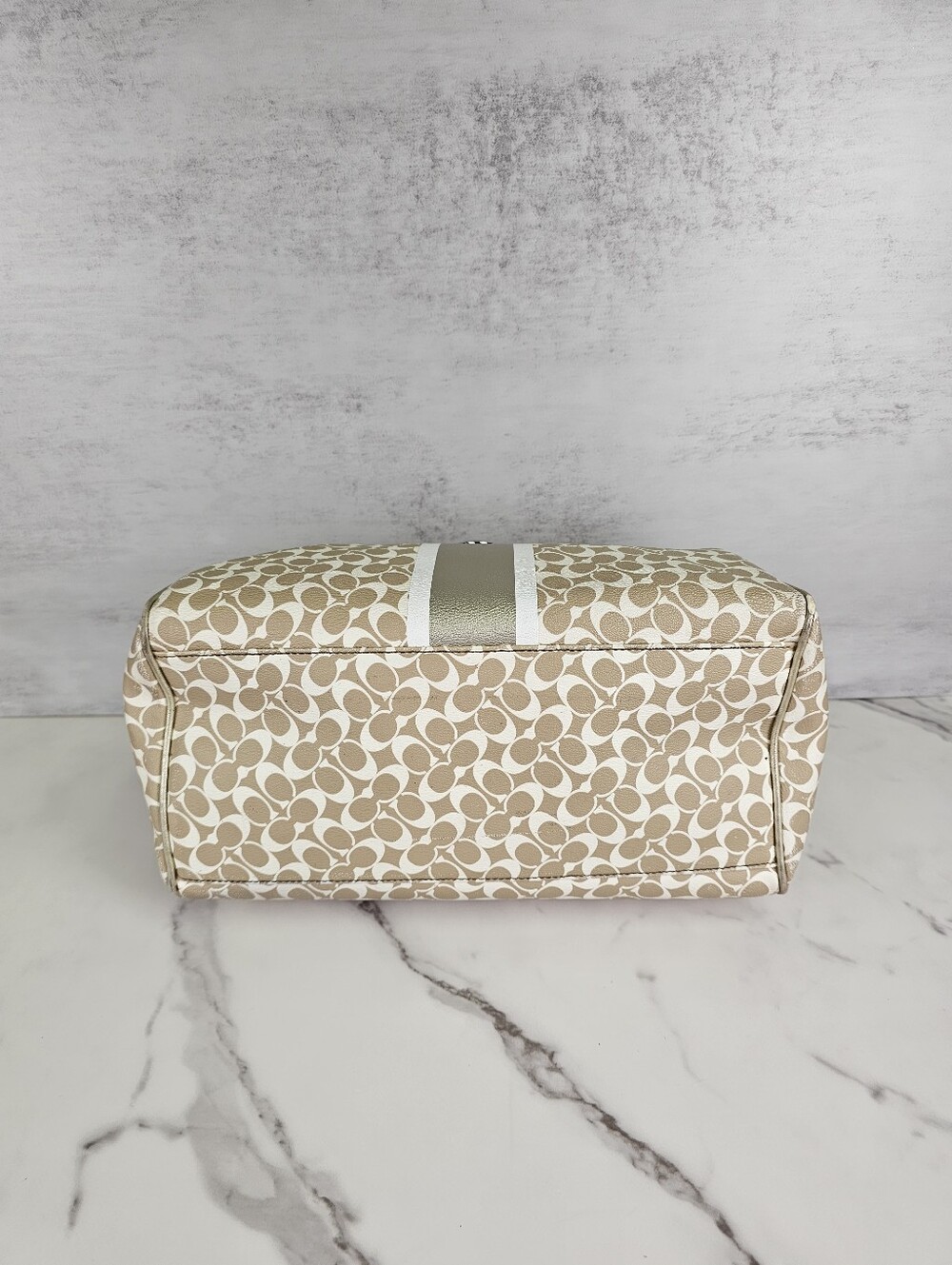 Coach Chelsea Heritage Stripe Satchel - Picture 6 of 11